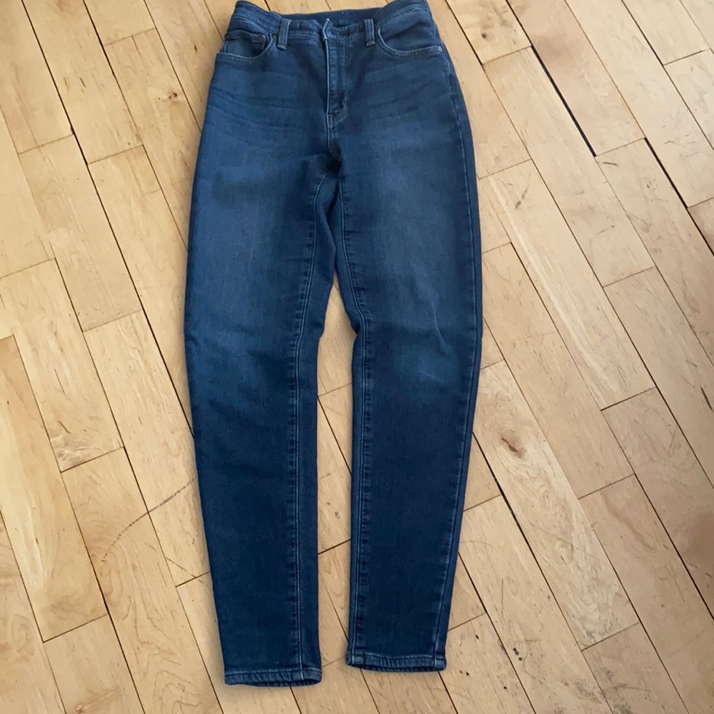 Uniqlo Faux Denim Joggers Sz XS